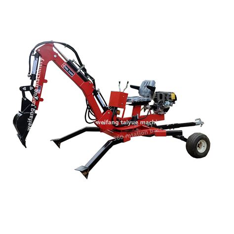 towable 360 backhoe mini excavator|towable backhoe trencher 15 hp.